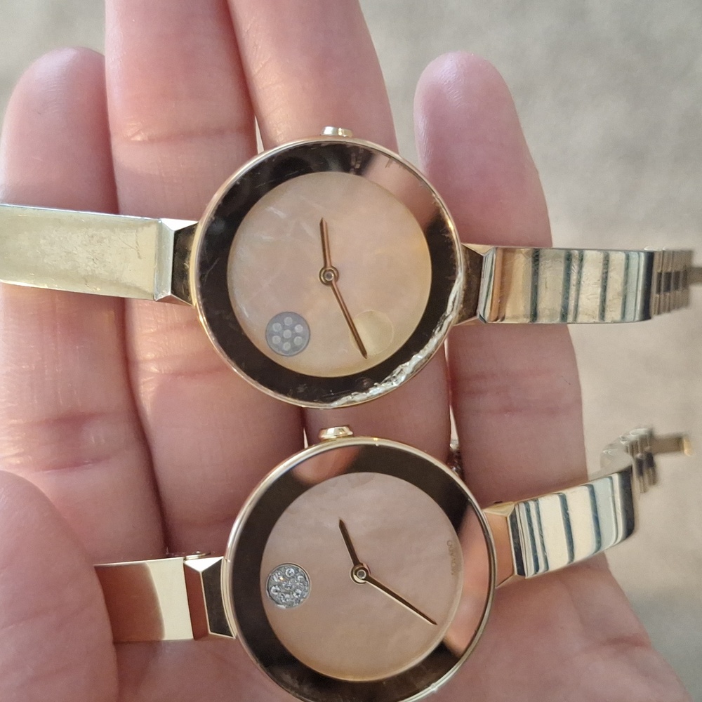 Movado Gold and Pink Women's Watch - Picture 7 of 7